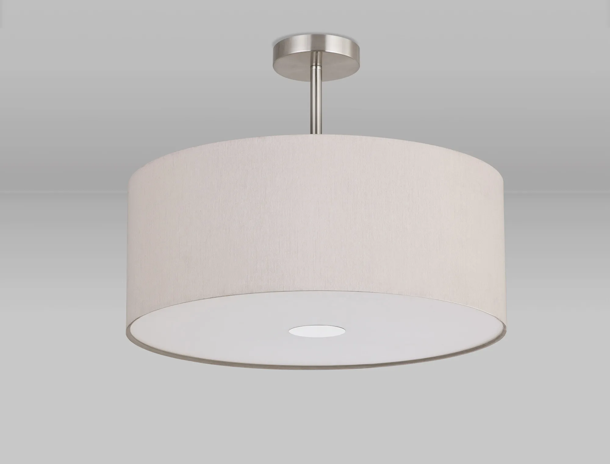 Universal 50cm Frosted Acrylic Diffuser Chrome Centre White D0320  Deco Universal